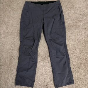 Kuhl Legendary Hiking Outdoor Pants Womens Size 14 Short Gray Cotton Nylon